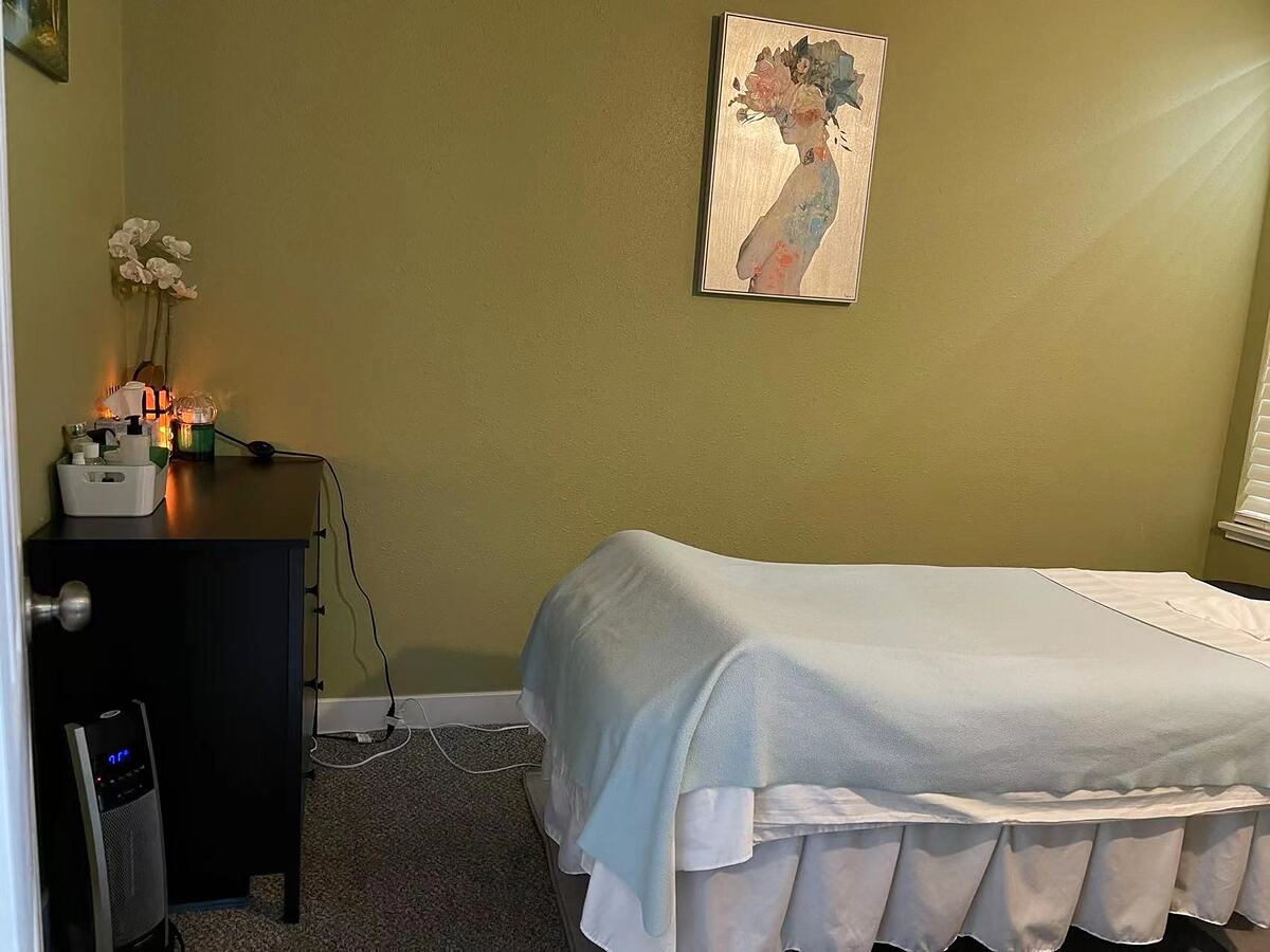 A treatment room at Healing Touch