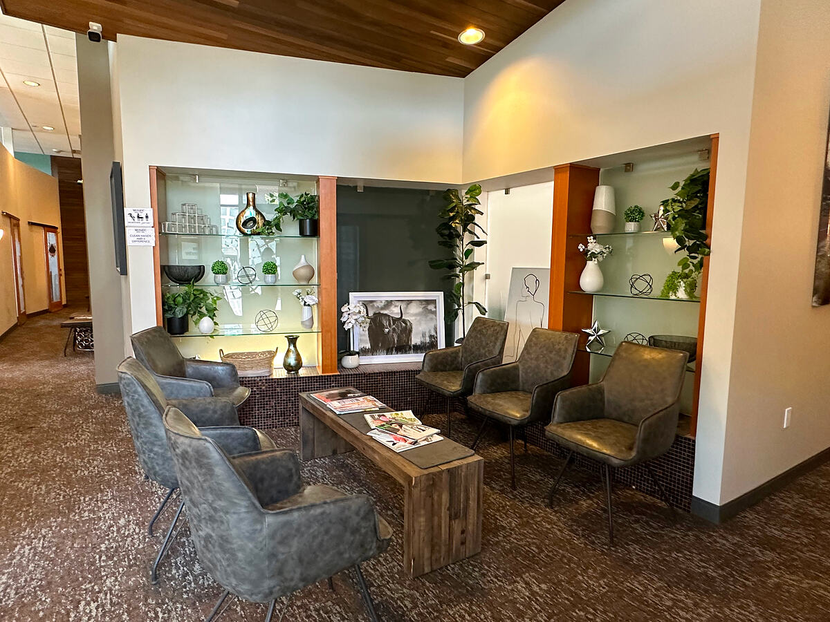 The waiting area at Healing Touch